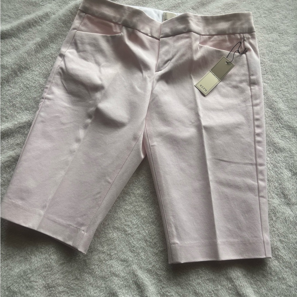ecru Women's Pale Pink Tailored Bermuda Shorts